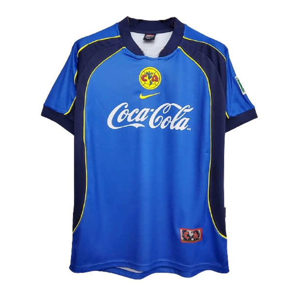 Camiseta América Segunda Equipo Retro 2001 2002 Azul